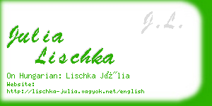 julia lischka business card